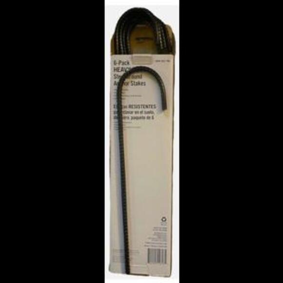 Heavy Duty J Hook Steel Rebar Ground Steak 10.5" 6 Pack Home Accent - Picture 1 of 7